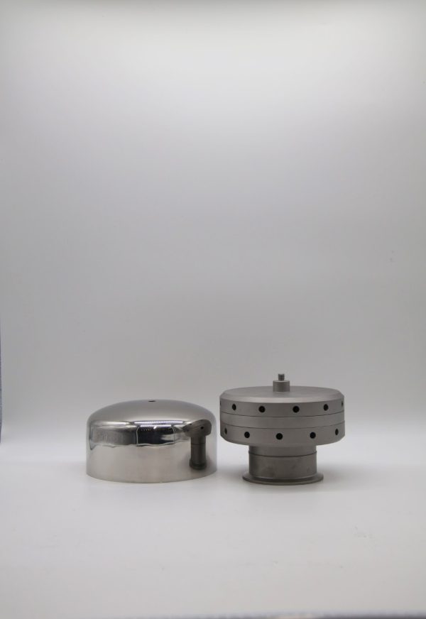 140 mm 2 Layer Sterile Tank Vent Filter with 3 inch Flange Connections.