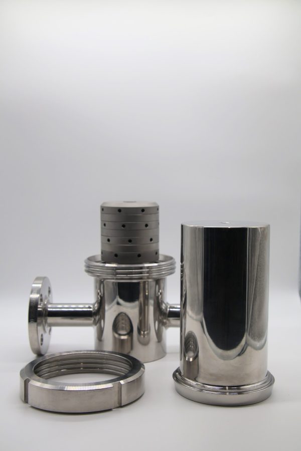 82 mm 6 Layer Culinary Steam Filter with 1 inch 150 lb Flange connections
