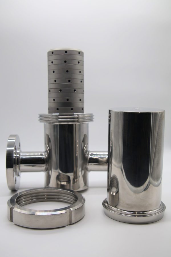 82 mm 12 Layer Culinary Steam Filter with 1.5 inch 150 lb Flange Connections
