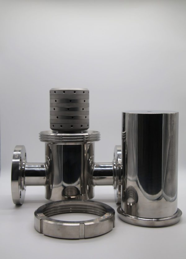100 mm 8 Layer Culinary Steam Filter with 2 inch 150 lb Flange connections.