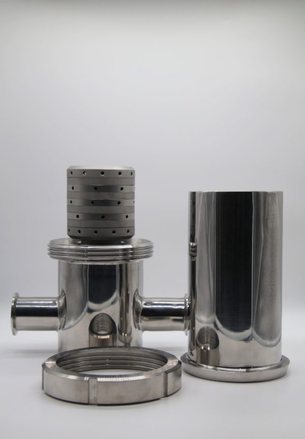100 mm 8 Layer Sterile Air and Gas Filter with 2 inch Tri-Clamp Connections.