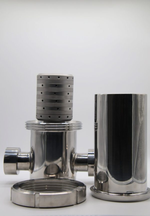 100 mm 10 Layer Culinary Steam Filter with 2 inch 150 lb Flange connections.
