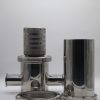 100 mm 10 Layer Culinary Steam Filter with 2 inch Tri-Clamp Connections.