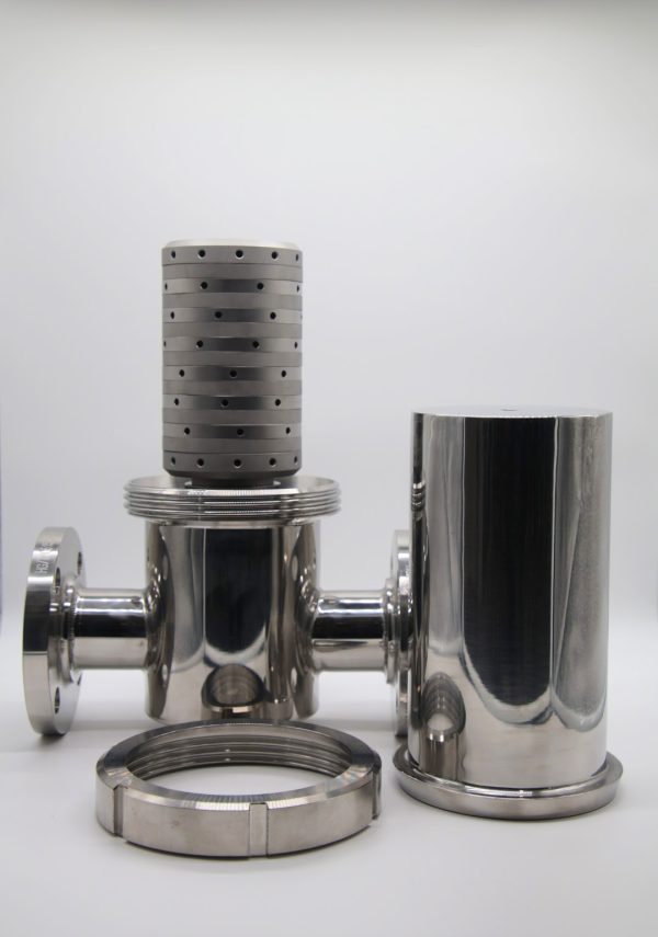 100 mm 14 Layer Culinary Steam Filter with 2 inch 150 lb Flange connections.