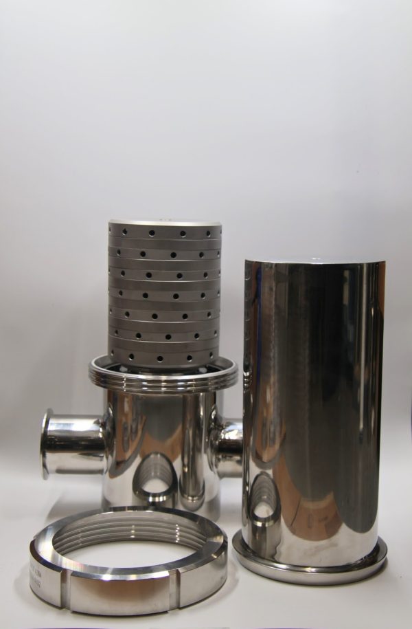 140 mm 12 Layer Culinary Steam Filter with 3 inch Tri-Clamp connections