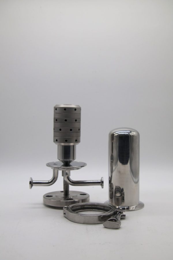 60 mm 6 Layer Culinary Steam Filter with 1/2 inch Tri-Clamp connections