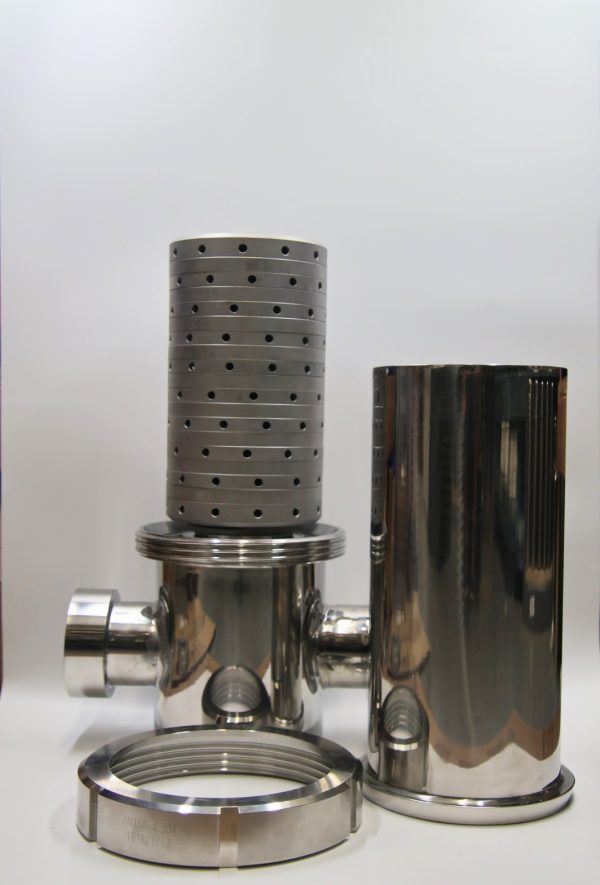 140 mm 18 Layer Sterile Air and Gas Filter with 2 inch FNPT connections