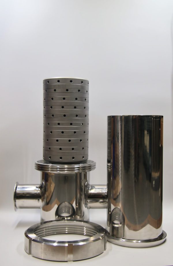 140 mm 18 Layer Sterile Air and Gas Filter with 2 inch Tri-Clamp connections