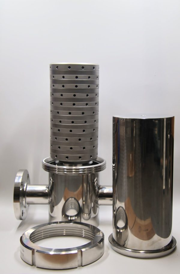 140 mm 20 Layer Sterile Air and Gas Filter with 2 inch 150 lb 150 lb Flange connections.