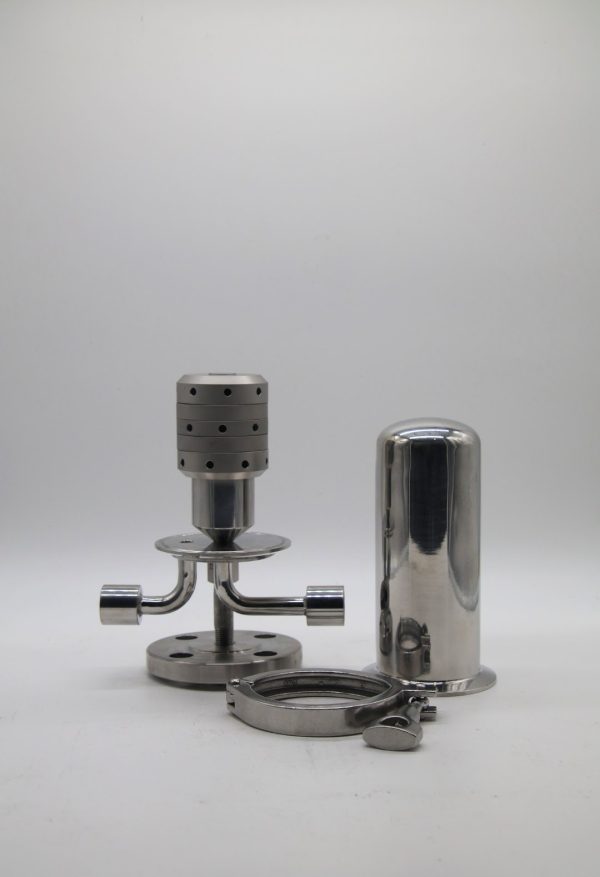 60 mm 4 Layer Sterile Air and Gas Filter with 1/2 inch FNPT connections