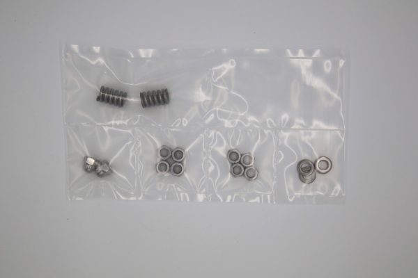 Spare Parts kit for Vent Filter. Kit includes four washers, four 13 mm Hex nuts, two 13 mm lock nuts,2 compression Springs & 2 O-ring Element seals.